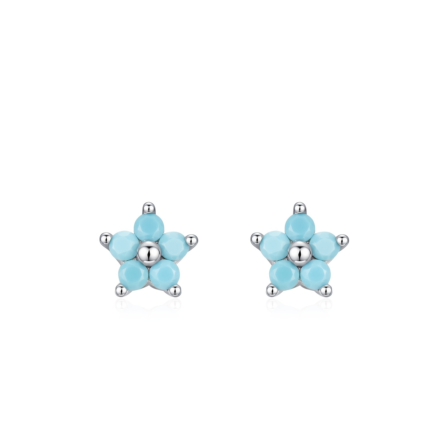Women's 925 Sterling Silver Elegant Turquoise Earrings
